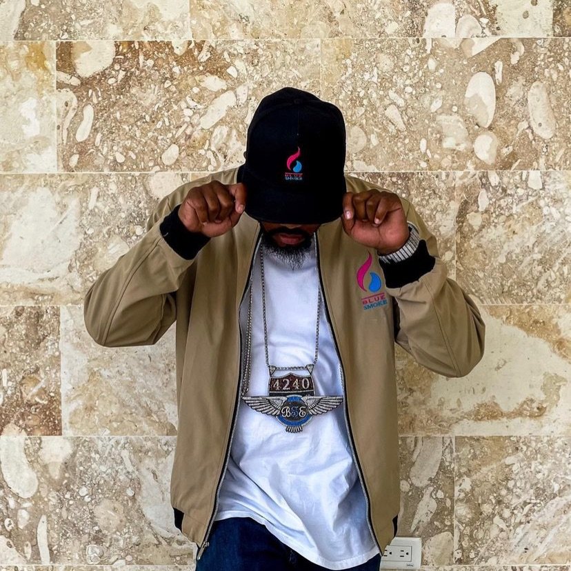 Screalla in Blue Smoke clothing — official Apple Music artist image